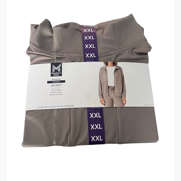 Jogger and jacket set taupe color xxl - Picture 4 of 5